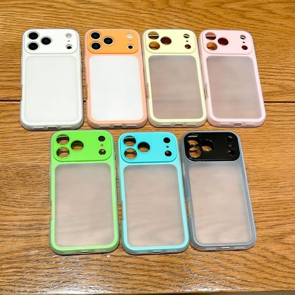 Fashion 2in1 Cases For Iphone Air 17 Max 16 Pro I17 Luxury Hard PC Soft TPU Plastic Fine Hole Dual Color Hybrid Frosted Matte Skin Feel Shockproof Phone Cover