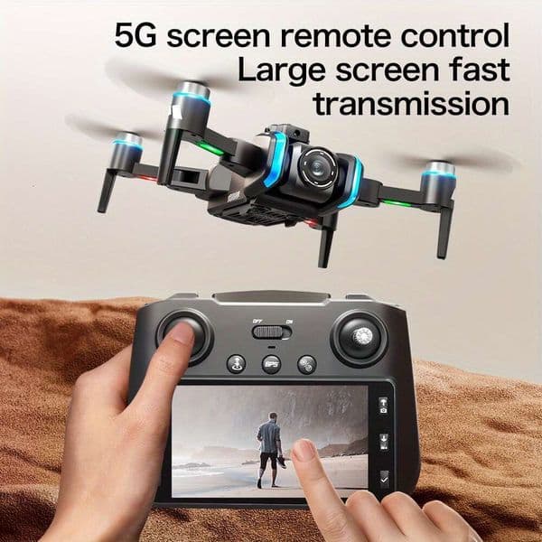 XT808-8K high-definition dual camera LCD touch screen remote control drone GPS return 360 ° obstacle avoidance brushless quadcopter