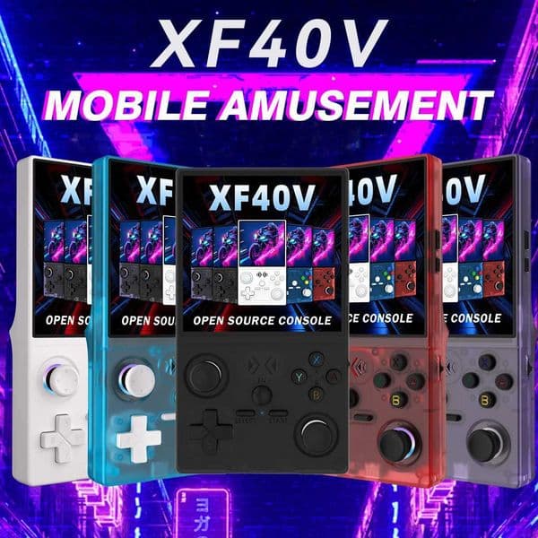 Newest XF40V Retro Handheld Game Console Linux 40 I Screen Supports WiFi Arcade Joystick Portable Pocket Video Games PlayerM251111