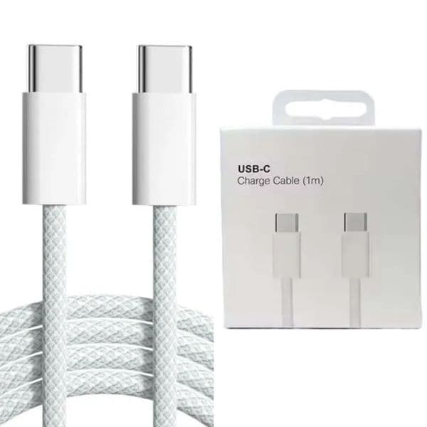 2M 6FT 60W PD Cables for 16 15 pro max Fast Charging 1m 3FT USB C to Type C Braided Cable for samsung HTC LG huawei xiaomi Quick Charging Cords