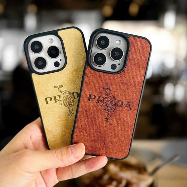 Denim PU leather phone case for iphone 16 15 14 plus 13 12 11 pro max 16E cover Luxury Anti drop funda Retro tiger cases carcasa K251111