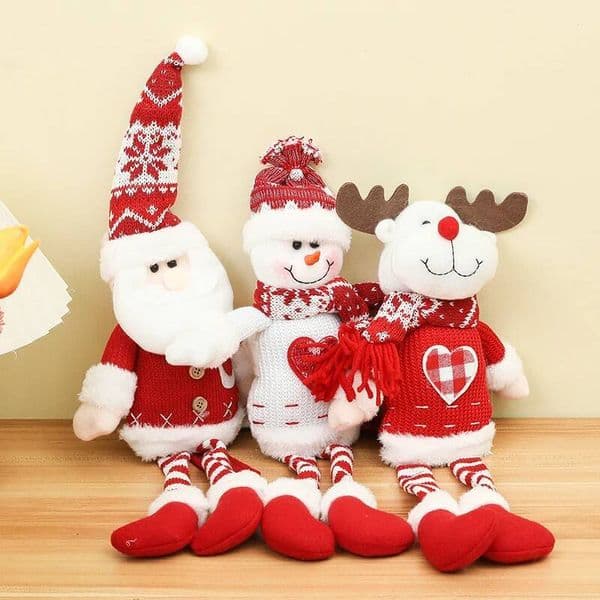 Christmas Dolls Santa Claus Snowman Elk Long Legs Doll Merry Decoration For Home Xmas Gift Happy New Year 2025 Navidad ddmytues