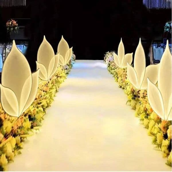 Christmas LED luminous road guide, garden lawn wedding party outdoor birthday opening family decoration T stage lotus ddmytues