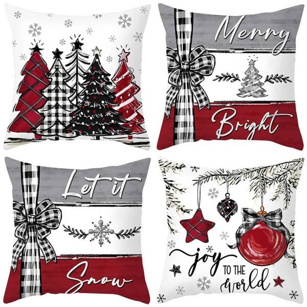 Christmas 45cm Cushion Cover Pillowcase 2025 Decorations for Home Ornament Xmas New Year Decor 2026 Noel ddmytues