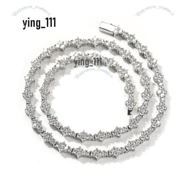 Pendant Necklaces 2024 New Design wer Accessories Iced Out Hip Hop Jewelry Spring buckle Tennis Chain w250322