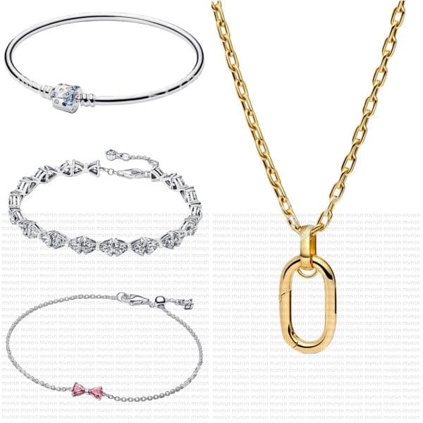 Designer Necklace bracelet Butterfly Pendant Necklace with box heart Snake Chain for women luxury Jewelry 925 Silver gold bow chains Christmas gifts
