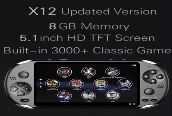 X12 Handheld Game Player 8GB Memory Portable Video Game Consoles with 512541