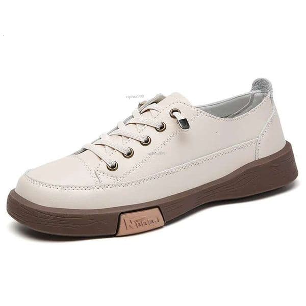 New Free Shipping Designer Shoes Brand Spring And Autumn Genuine White Women's Soft Surface Casual Small Leather Sports Board Flat Sole Single Shoes