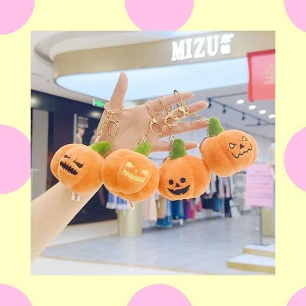 Halloween Pumpkin Plush Keychain Halloween Basic Fun Decoration Accessories Weird Pumpkin Bag Clothing Decoration X250415