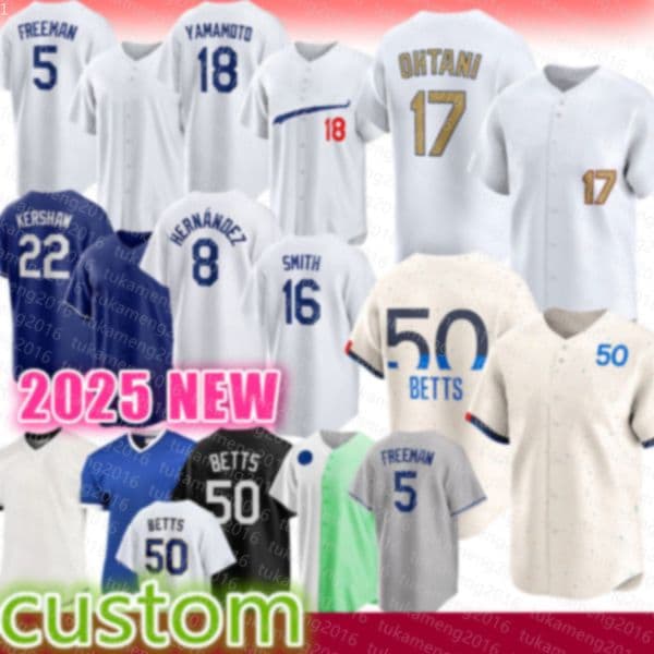 Shohei Ohtani Mookie Betts Baseball Jerseys Freddie Freeman Yoshinobu Yamamoto Los Angelees Clayton Kershaws Enrique Hernandez Dodgers Will Smith Chris Taylor
