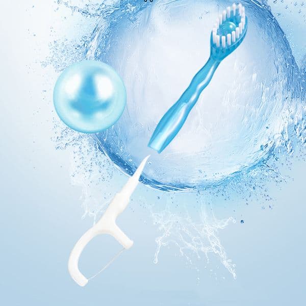 Mini Travel Toothbrushes Individually Wrapped, 5-in-1 Pre-Pasted Mini-Brush+Floss+Pick+Tongue Scraper, On The Go Portable Toothbrush with Freshening Bead, Coolmint