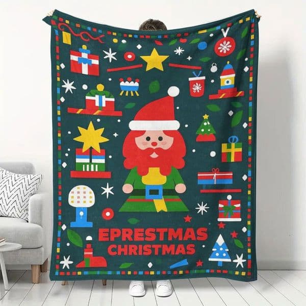Christmas Flannel Blanket Single-Sided Digital Print Nap Air-Conditioned Cover Blanket Cartoon Anime hot-sale products Customization