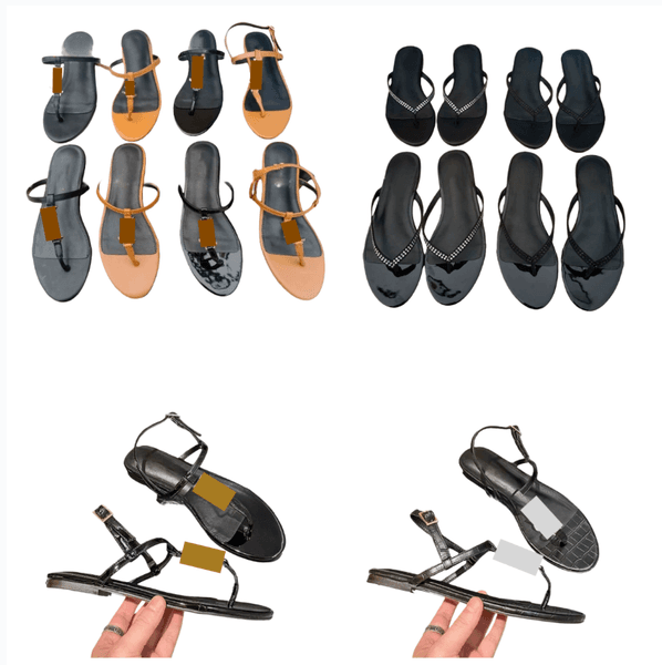 Designer Sandals Women's high heel Sandals Woman leather Beach shoes Classic Ladies Brand flip-flops Slippers Y111718