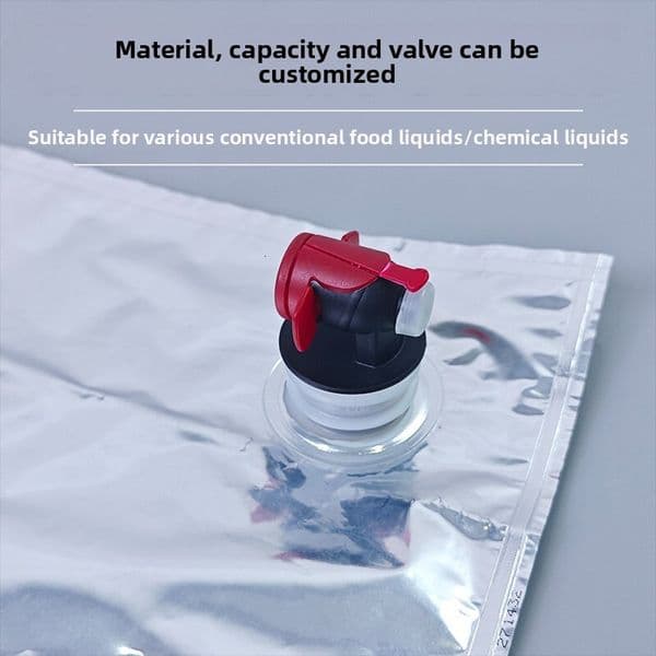 Food Grade Material Juice Foldable High Temperature Resistant BIB Sterile Bag Valve Cap Customizable Size