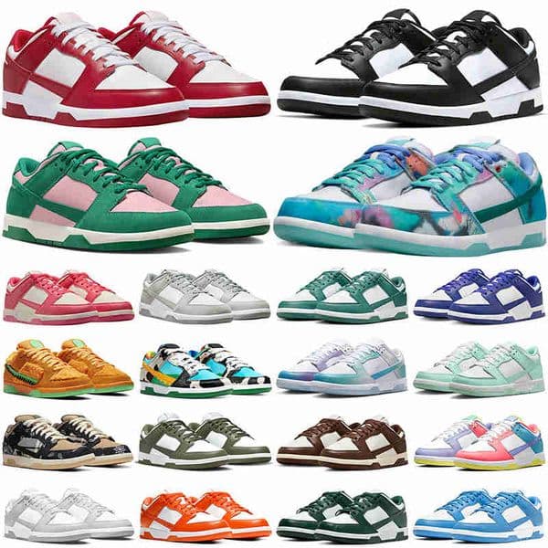 Designer Shoes For Men Women panda duncks Sneakers Low Black White Grey Fog Big Size 36-47 us 13 Man Woman Shoe Futura Laboratory Bleached Aqua With Box