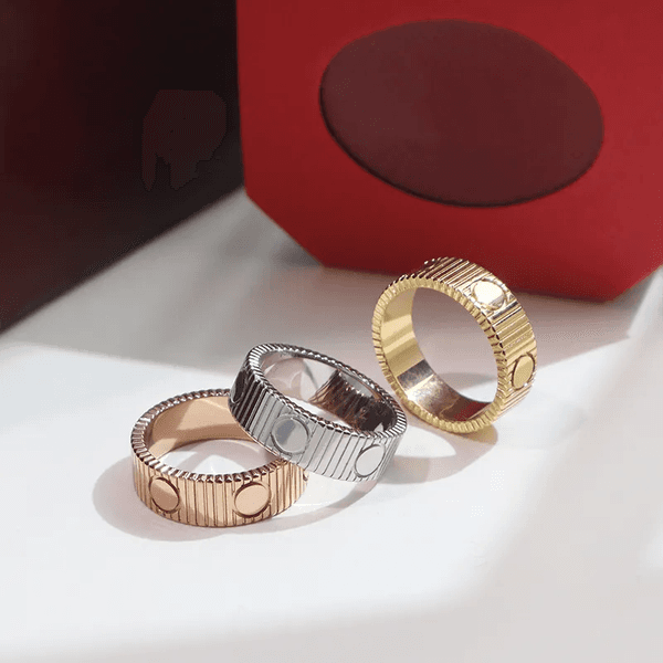 Ring designers ring stripes Silver rings women jewelrys gift luxurys vertical Designer couple jewelry gifts Simple personalized style Party