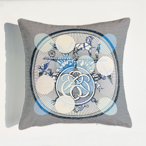 Blue 45X 45Cm Short Velvet Cushion Cute Cartoon Plant Pattern Cover Home Decor Pillow Case B5