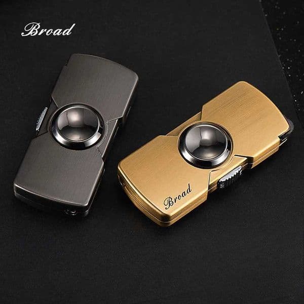 New creative mini Fidget rotator metal lamp grinding wheel windproof finger toy gift metal gas lamp mens small tool W250418
