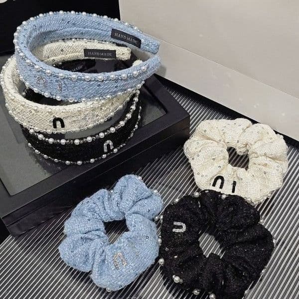 Luxury Designer Headbands Hair Bands For Women Girl Pink White Elastic Headband Sports Fitness Headband Head Wrap Letters Pony Tails Holder Hair Rubber Bands Hairs