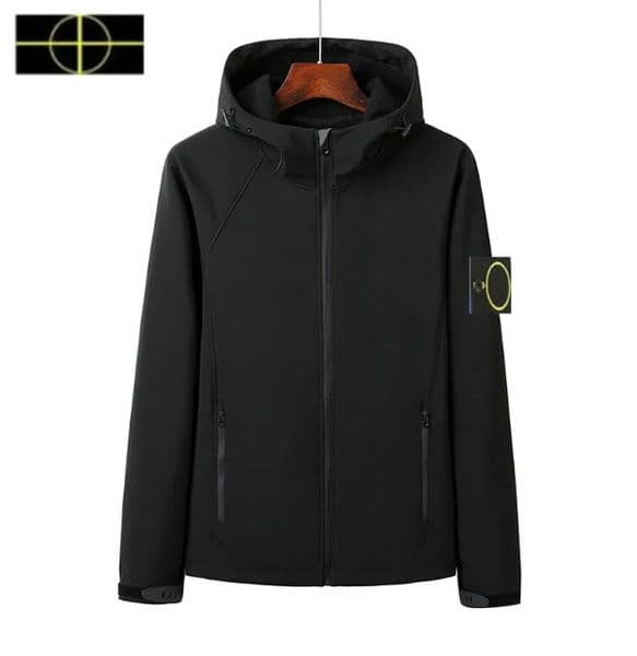 Men's jacket designer men's jacket fashion men's jacket badge embroidery stand collar half zipper pullover shirt Spring Autumn loose casual jacket