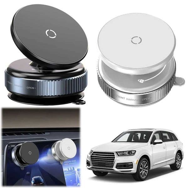 Magnetic Vacuum Adsorption Car Phone Mount Vacuum Suction Cup Car Phone Stand Car Mobile Phone Holder for Car Kitchen MirrorM251118