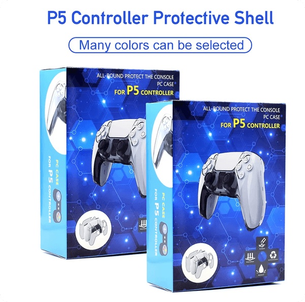 Crystal Case for PS5 Transparent Protective Case for Controller PlayStation 5 Accessories