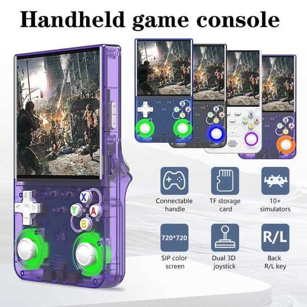 R36 ULTRA Retro Handheld Game Console 3000mAh 40Inch I Screen Portable Pocket Video Game Player 64G/128G Open Source ConsolesW251118