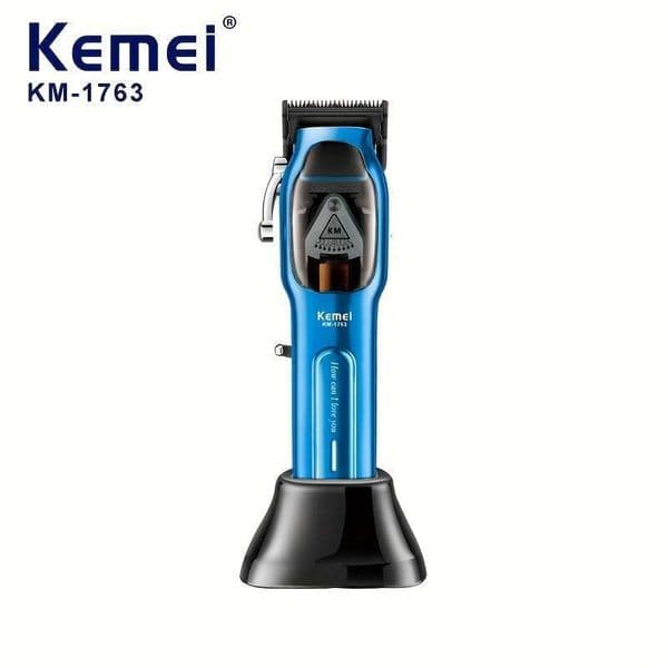 Usb Clipper KEMEI New Hair Clipper Transparent Machine Cover Powder Metallurgy USB Quick Charge Adjustable Knife Head Km-1763 Electric Pusher