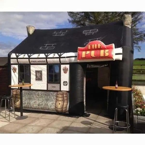 Arrival portable 6mLx6mWx4mH (20x20x13.2ft) inflatable pub bar tent house for outdoor party