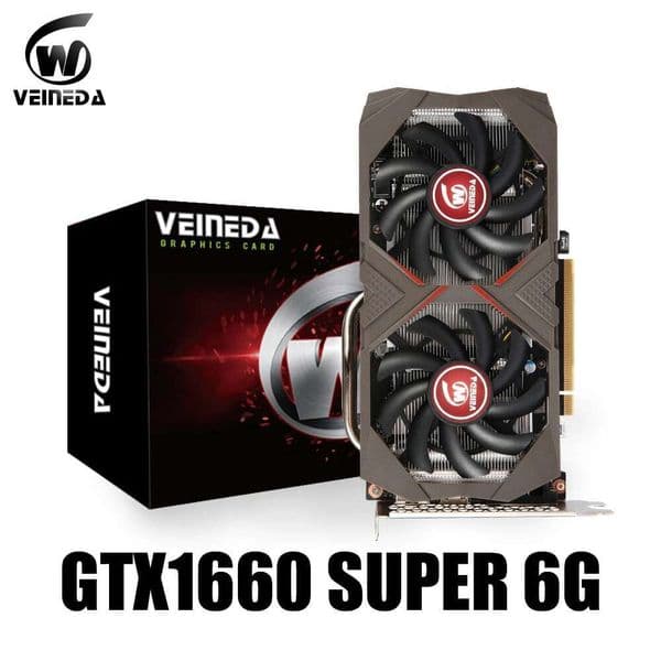 VEINEDA gtx1660 super 6gb Graphics Cards GPU GDDR6 192Bit Video Cards GPU Motherboard placa de video