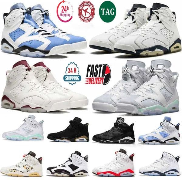 designer 6 men 6s basketball designer running casual shoes black cat university women white pure money pink thunder oreo military blue sneakers