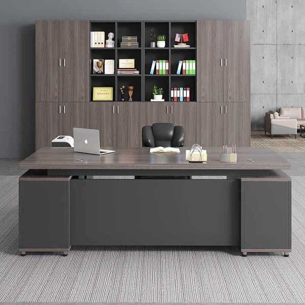 Desk Chair Set, Simple Modern Office Furniture for Boss, President, and Manager
