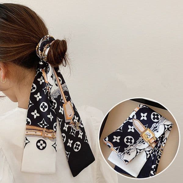Classic Designer woman silk Scarf Headbands Women Letter Flower Silk Scraves Bandeaux Bag Hair BANDEAU 8x120cm