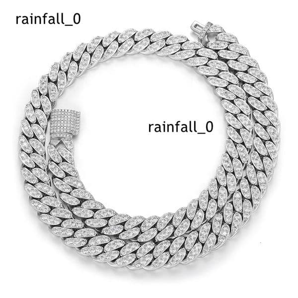 New Design Fine Jewelry Hip Hop Iced Out Moissanite/Moissanite Cuban Link Chain Necklaces