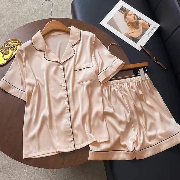 Ins Simple Solid Y2k Sweet Lazy Womens Pajamas Korean Harajuku Leisure Lounge Summer Cool Fashion 250421