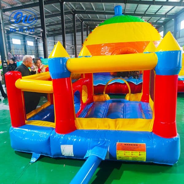 Wholesale Best-Selling Indoor & Outdoor Childrens Play Castles - Small PVC Inflatable Structures with Slide Kids Fun Amusement Park Slides Portable