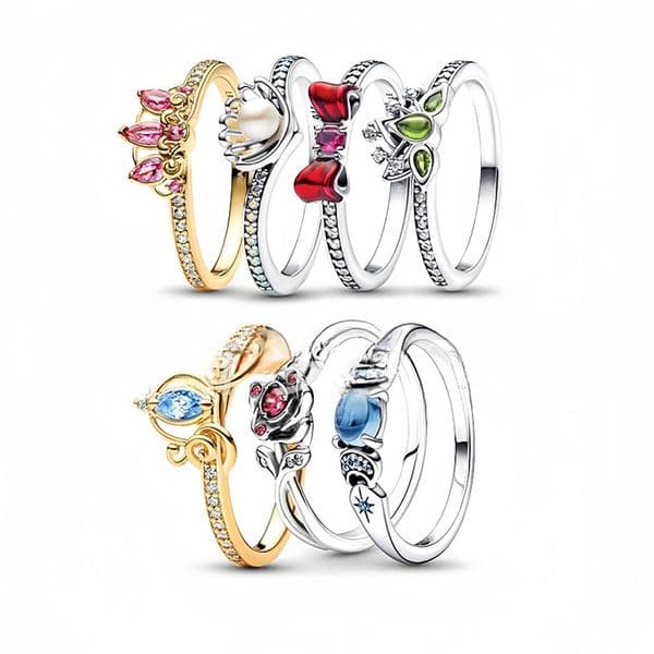 S925 silver plated classic bowknot designer ring for women men love couple rings jewelry mothers day gift 18k gold retro vintage red stone pearl crown ring