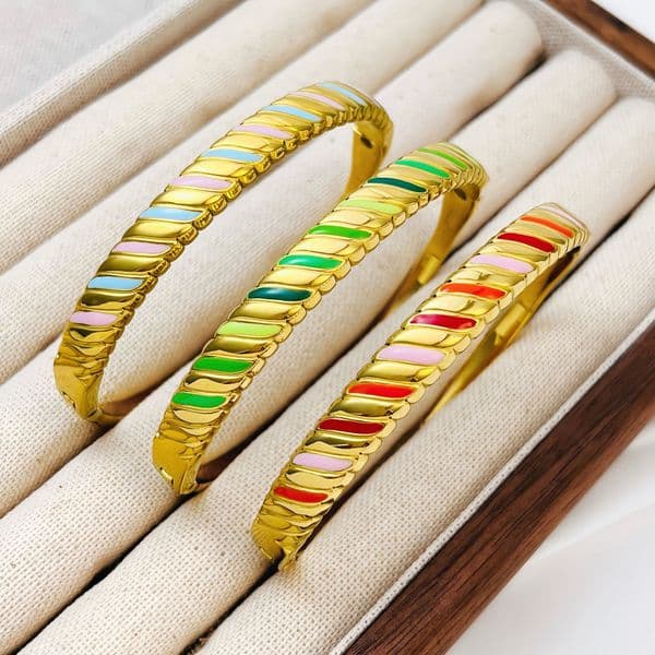 Colorful drip glaze bracelets for women designer bracelet women luxury jewelry gold mens bracelet designer silver bracelet men love bracelet bangle bracelets
