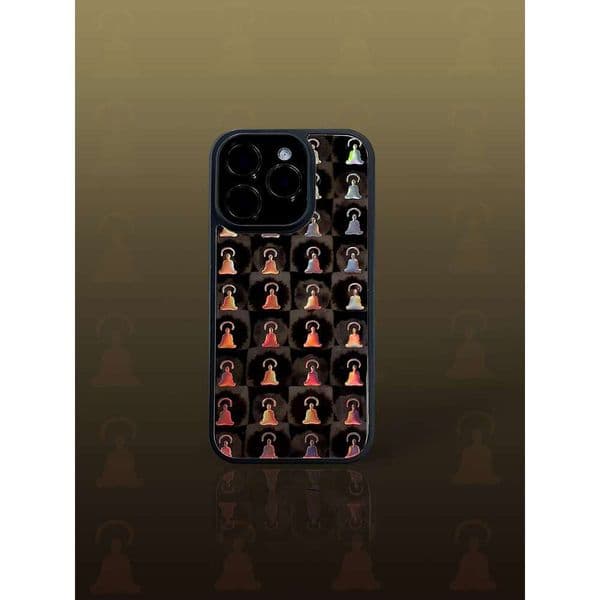 DHcollections Prajna Light Dunhuang Chinese Style Glass Phone Case for iPhone 17 Pro Max Anti Drop National Trend Mobile Cover