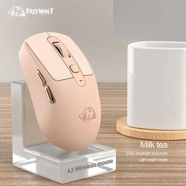 FREEWOLF A3 Low-Profile Gaming Mouse with Lightweight Dual Mode and PAW3212 Sensor ChipUSB ConnectivityM251124