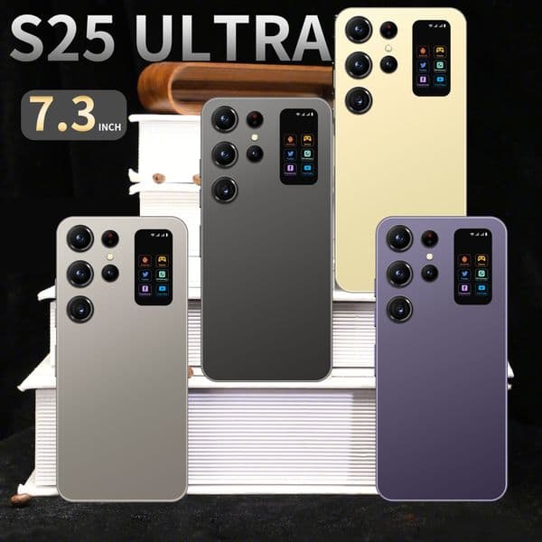 S25 Ultra 7.3inch 5G Cell Phones Unlock Touch play Screen S24 Mobile phone Local Warehousee Android Smartphone Camera Telephone HD Display Face Recognition 1TB