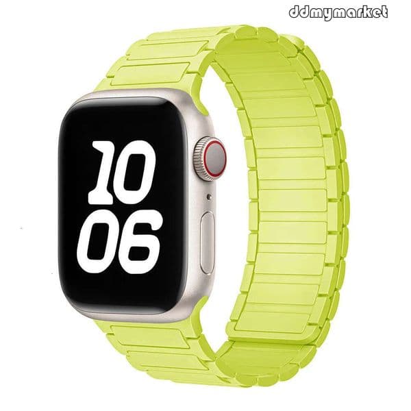 Zhang Jingyi Free shipping Same Style Compatible with S9 iWatch 10 Strap Apple Watch 8 Magnetic Silicone Ultra ddmymarket