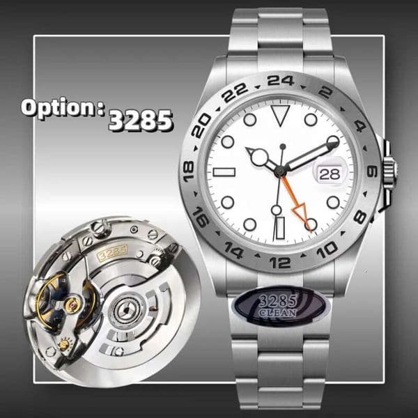Watches Men Designer Clean Factory Watch Top Quality Cal.3186/3285 Mechanical Movement Ceramic Bezel Luminous Waterproof 100M Wristwatch with box