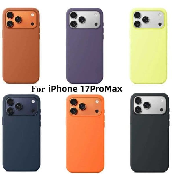 Official Animation Liquid Silicone Msgnetic Phone Case for Orginal IPhone 17 Pro Max AI Touch Wireless Charger Protection CoverM251125