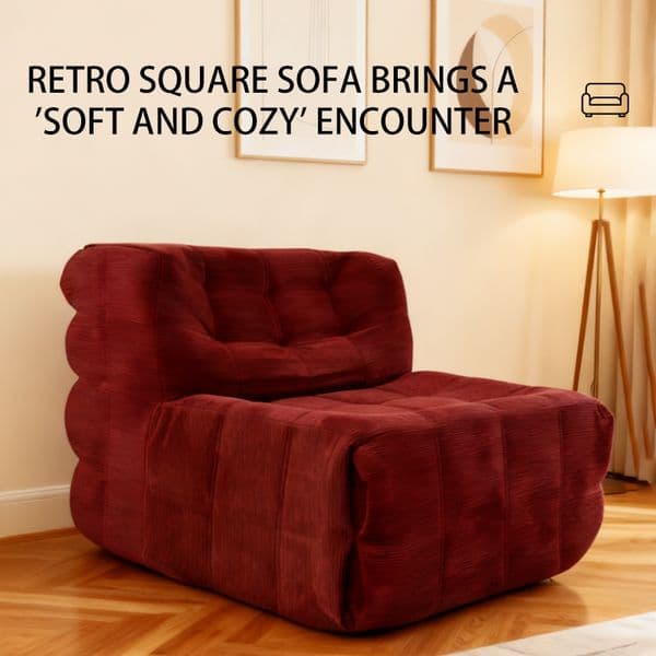 Living Room Furniture---Modern Single Leisure Sofa, Comfortable Living Room Fabric Sofa--B-005