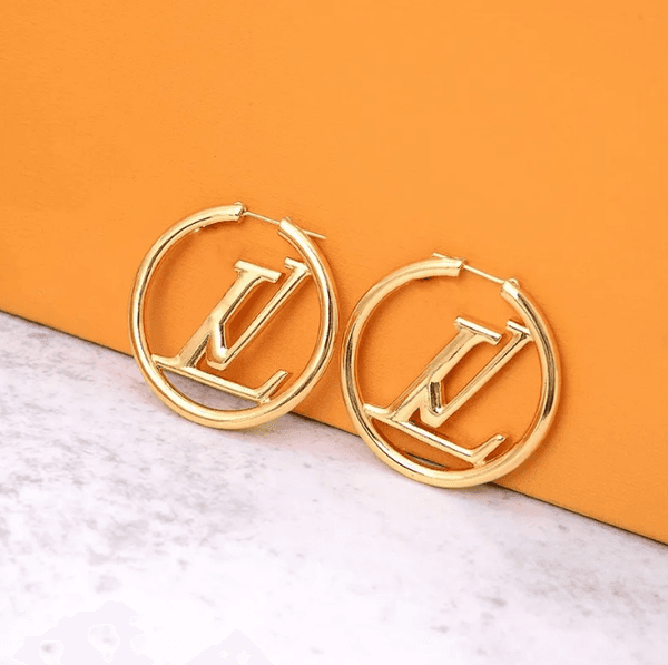 Buyer's Picks stylish Designer Earrings Diameter 3-5cm Womens Hoop Earring Luxurious jewelry L V Gold Earring Charms Lady Ear studs set - perfect Christmas gift for her