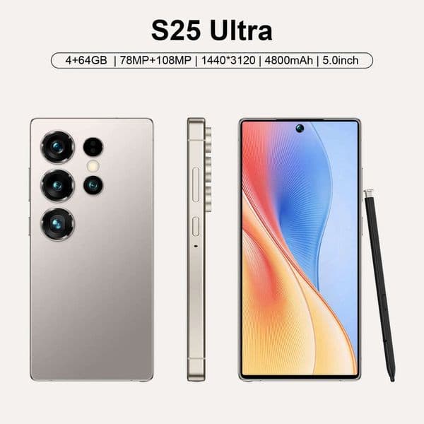 New S25 Mini Smartphone 5.0Inch Android Google Store Card Pocket Backup Phone