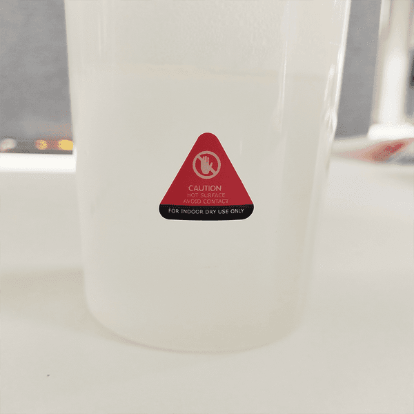 Temperature-sensitive heat warning sticker for lampshade, heat-sensitive color-changing sticker, heat-activated color-changing label
