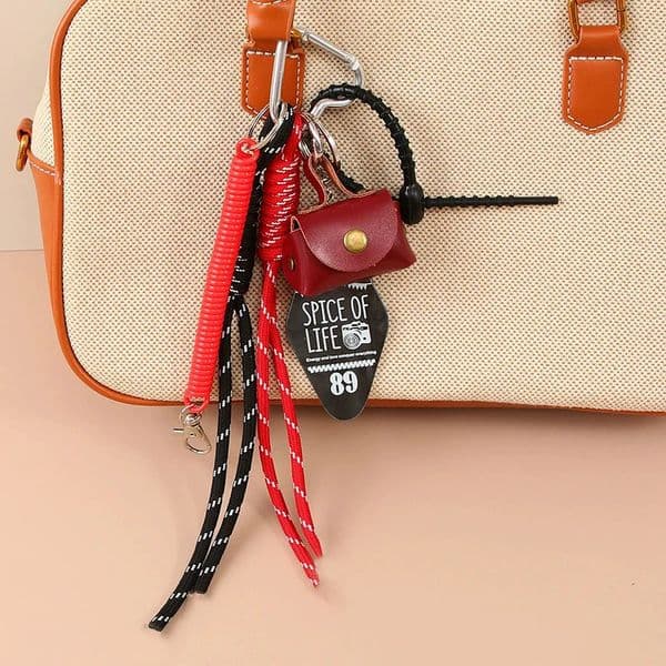 Woven Rope Mini Bag Keychain Small Items Accessory Handbag Pendant Bag Charms for Women 251124