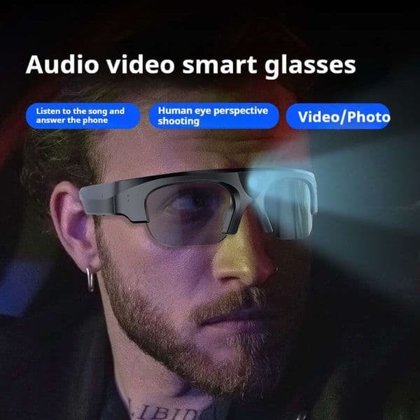 New Anti-Blue Light Audio Wireless DV Sports Camera Running Cycling Music Listening Smart Bluetooth Glasses Earphones designer sunglasses